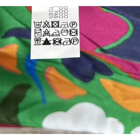 Zara Jumpsuit Size L Wide Leg Satin Open Back Knotted Straps Printed NWT - Picture 10 of 11